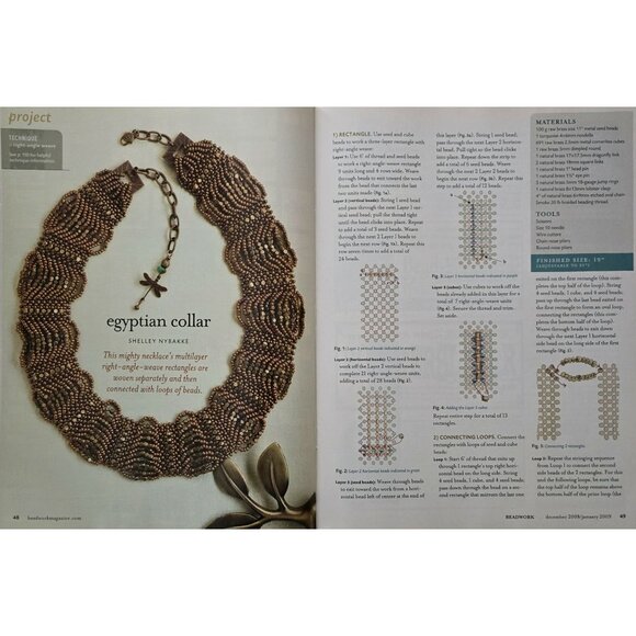 Beadwork Magazine December 2008 January 2009 - Picture 8 of 16
